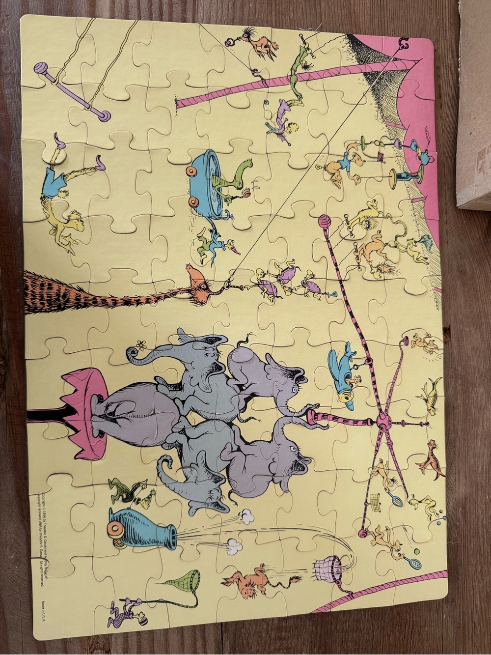 Dr. Seuss Puzzle Circus McGurkus with Yellow, Pink, Blue Accents